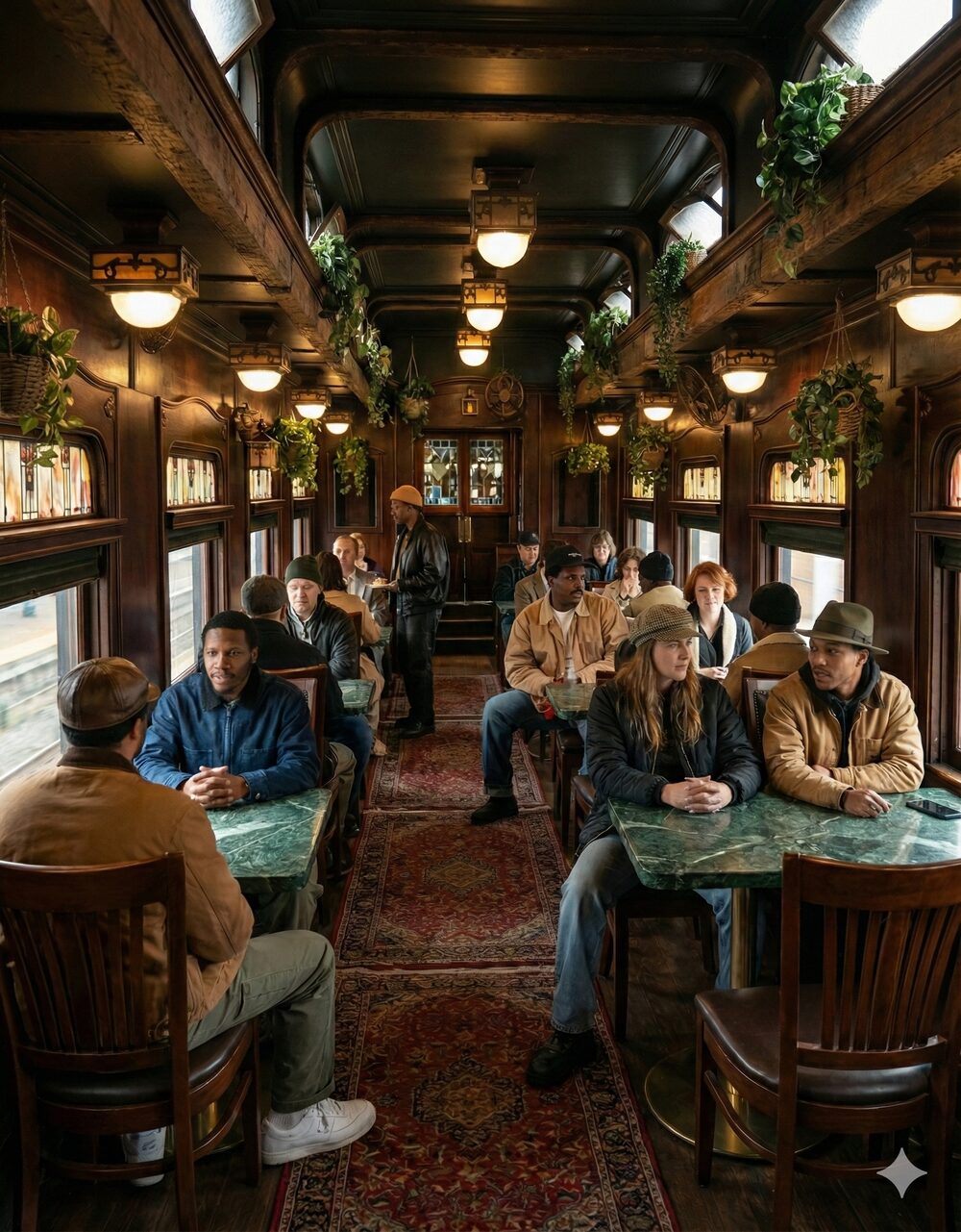 Dining car interior