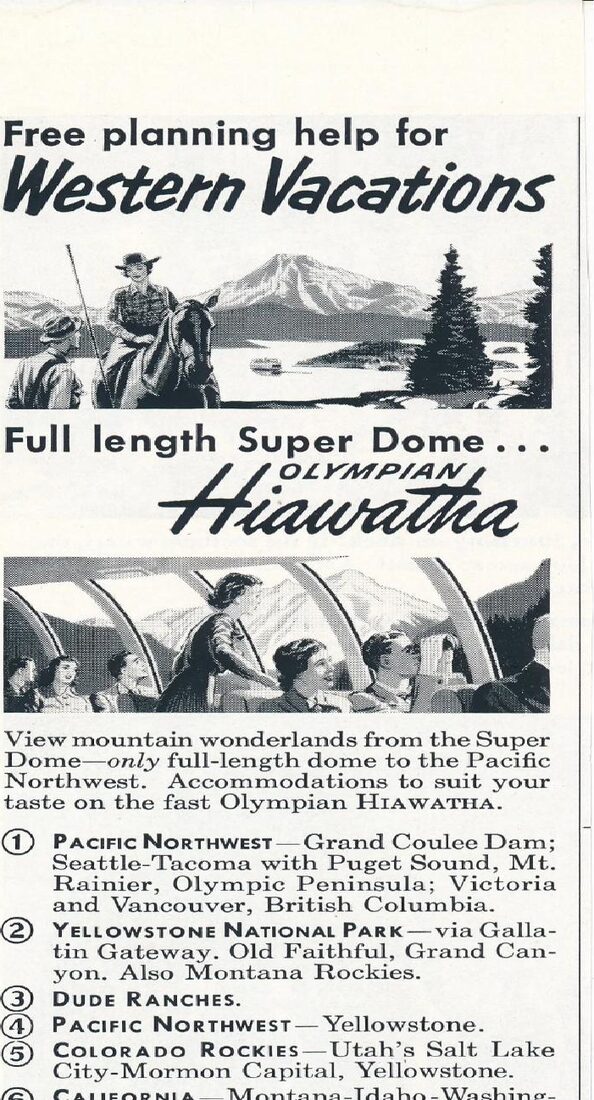 Olympian Hiawatha Super Dome ad