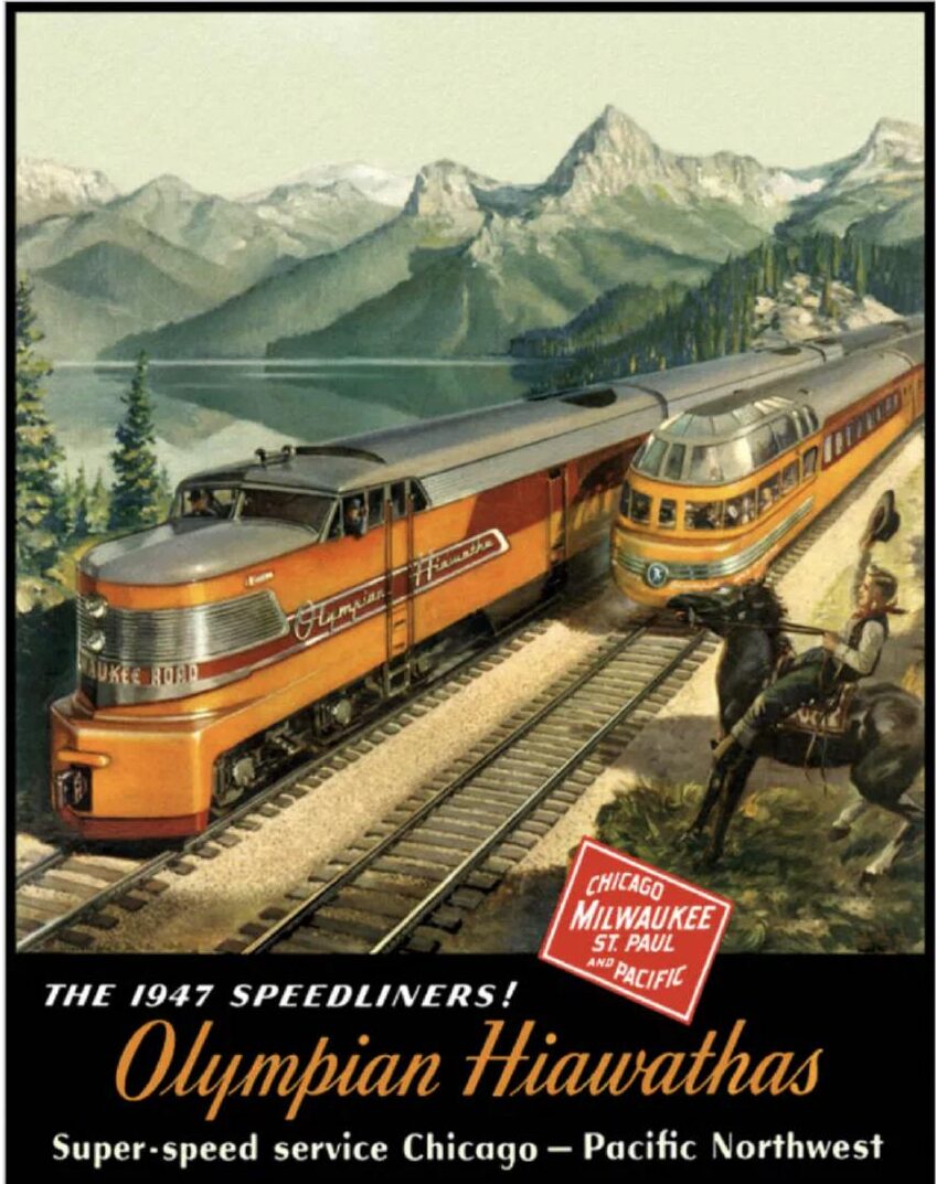 1947 Speedliners, Olympian Hiawathas poster